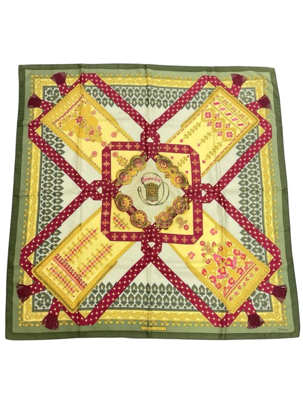 Hermes Carre 90 Scarf Silk Multicolor